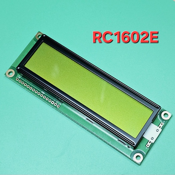 Дисплей RC1602E-YHY-CSX зеленый LCD